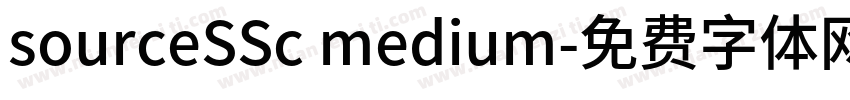 sourceSSc medium字体转换